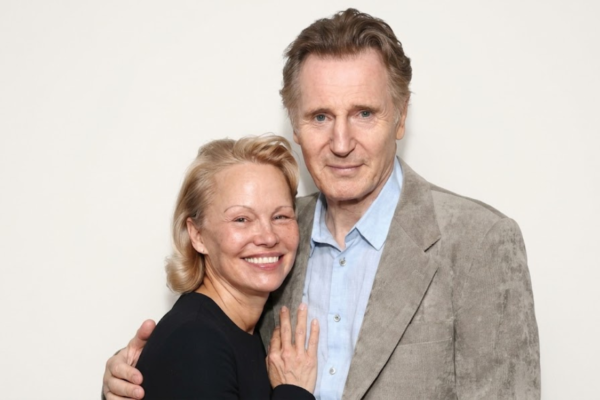 Liam Neeson and Pamela Anderson